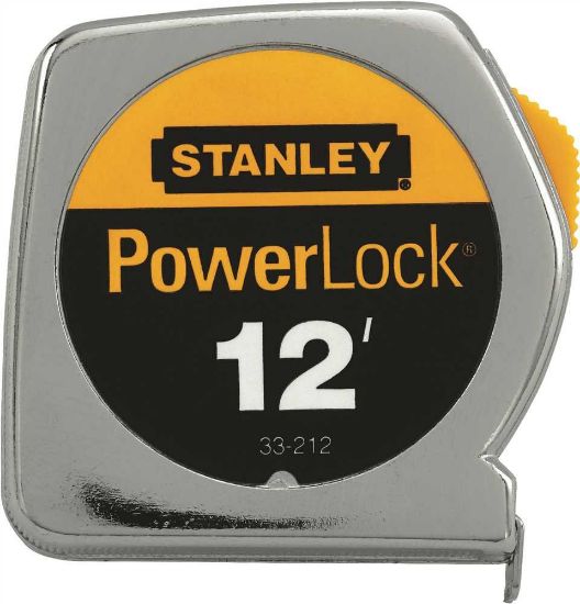 Picture of Stanley® Taperule Pl12 Yellow 1/2 Part# - 33-212