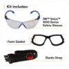 Picture of 3M™ 1000-Series Sfty Glass Kit  Blu/Blk  Gry Af Lens Part# - 7100131819