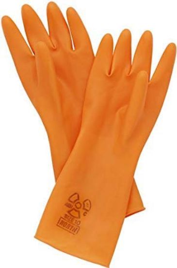 Picture of Honeywell North® Anti-C Rubber Latex Gloves 18 Mil 15" Size 10 Part# - Atcp1815/O/10