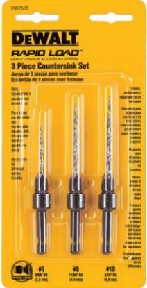 Picture of Dewalt® 3 Pc. Countersink Set Part# - Dw2535