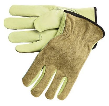 Picture of Mcr Safety Large Reg. Grade Driversglove W/Split Lea Part# - 3205L