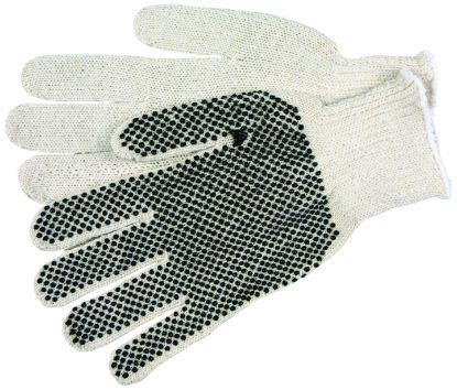 Picture of Mcr Safety Economy Weight Cotton/Polyester Glove 1-Side Dot Part# - 9657Lm