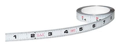 Picture of U.S. Tape Pro Tape 1/2"X12' Benchtape Measure Reads L-R Part# - 50006