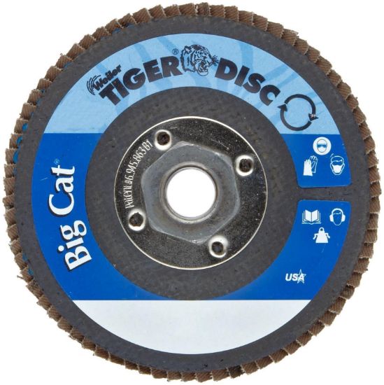 Picture of Weiler® 4-1/2" Tiger Disc Big Cat Arbor 5/8" 11 Arbor Part# - 50808