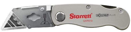 Picture of L.S. Starrett Exact Plus Alum Die-Castfolding Utility Knife Part# - Kuxp010-N