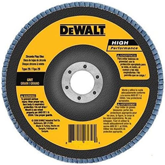 Picture of Dewalt® 4-1/2" X 5/8"-11 24G Type 29 Hp Flap Disc Part# - Dw8337