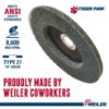 Picture of Weiler® 7" Vpro Super High Density Flap Disc  Flat  Phen Part# - 51170