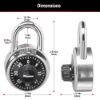 Picture of Master Lock® 3 Digit Dialing Combpadlock Ss Part# - 1500D