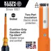 Picture of Klein Tools Insulated Screwdriver  3/32-Inch Cabinet  3-Inch Part# - 607-3-Ins