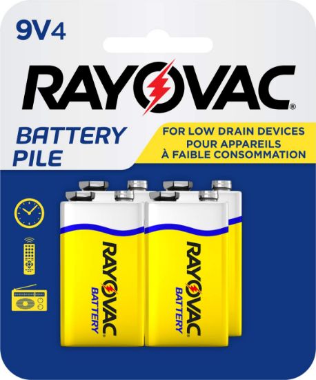 Picture of Rayovac® Rov D1604-4T.01 Zc 9V 4Pk Emod Part# - D1604-4T