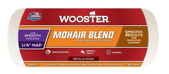 Picture of Wooster 7" Mohair Blend 1/4" Naproller Cover Part# - 00R2070070