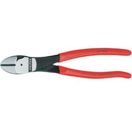 Picture of Knipex 8" High Leverage Diag. Cutter Pliers Part# - 7401200