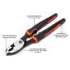 Picture of Crescent® 8" Slip Joint Plier Cushion Grip Part# - Htz28Cg