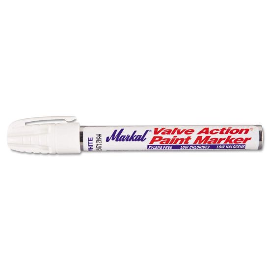 Picture of Markal® Paint-Riter Valve Actionpaint Marker Wht Carded Part# - 96800