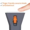 Picture of Slice Slice Utility Scraper  Manual  Black/Orange Part# - 10591