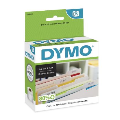 Picture of Dymo Dymo File Labels - 10 Rlsh Part# - 1738595