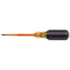 Picture of Klein Tools 4" Insulated 1/8" Slotted Screwdriver Part# - 612-4-Ins