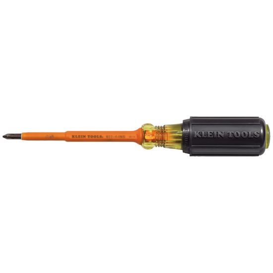 Picture of Klein Tools Insulated Screwdriver  #1 Phillips Tip  4-Inch Part# - 6334Ins