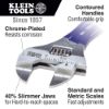 Picture of Klein Tools Slim-Jaw Adjustable Wrench  4" Part# - D86932