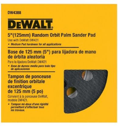 Picture of Dewalt® 5" Hook & Loop Pad Part# - Dw4388