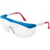 Picture of Mcr Safety Stratos Red/Wht/Blue Frame Clear Lens Part# - Ss130