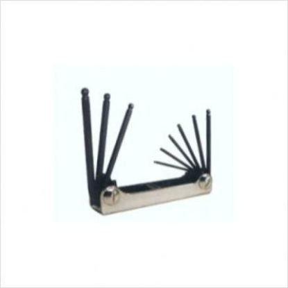 Picture of Eklind Tool 5.3(Large) 5-Pc. Fold-A-Ball Fold-Up Key Part# - 20519