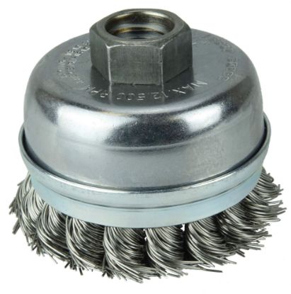 Picture of Weiler® 2-3/4" Single Row Wire Cup Brush Banded .020 Ss Part# - 13302