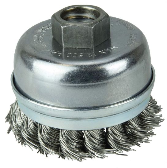 Picture of Weiler® 2-3/4" Single Row Wire Cup Brush Banded .020 Ss Part# - 13302