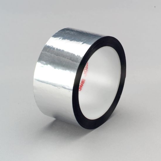 Picture of 3M™ 3M Polyester Film Tape 850 Silver 1"X72Yd 1.9 Mm Part# - 7000047522