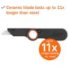 Picture of Slice Slice Folding Utility Knife  Black/Orange Part# - 10562