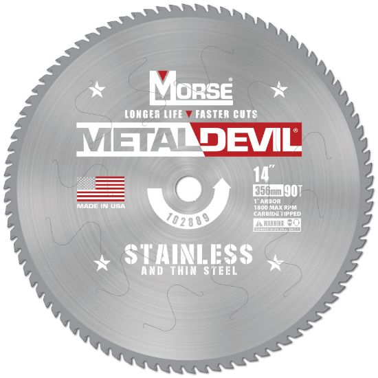 Picture of M.K. Morse 14" 90T Ss/Thin Steel Part# - 102889