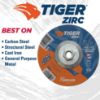 Picture of Weiler® 6 X 1/8 Tiger Zirc Ty27Comb Whl  5/8-11 Ah Part# - 58054