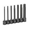 Picture of Grey Pneumatic 3/8" Dr. 7 Pc.  4" Length Metric Hex Driver Set Part# - 1247Mh