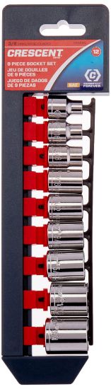 Picture of Crescent® Socket Set9Pc3/8" Drive12Ptsae Part# - Csas4N 