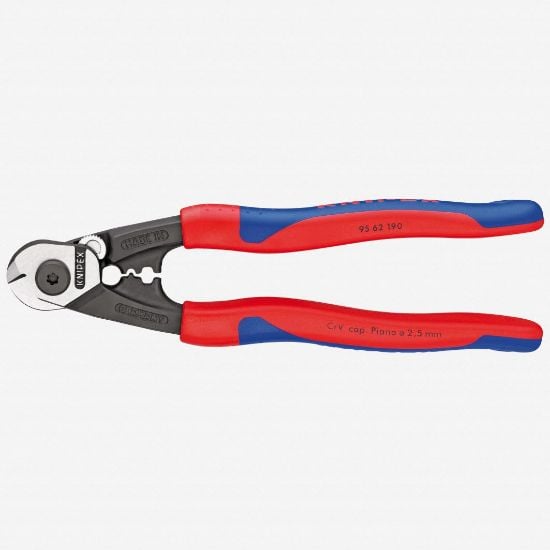 Picture of Knipex 7-1/2" Wire Rope Cutterwith Comfort Grips Part# - 9562190