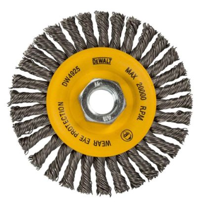 Picture of Dewalt® 4" Stringer Bead Wire Wheel Carbon Steel 5/8-11 Part# - Dw4925