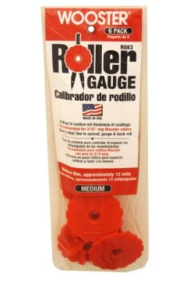 Picture of Wooster Roller Gauge Medium Filmred 6-Pk Part# - 00R0830000