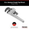 Picture of Ridgid® 810 10" Aluminum Straight Pipe Wrench Part# - 31090