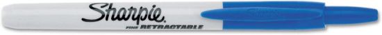 Picture of Sharpie® Retractble Perm Marker Fine Bullet Tip  Blue Part# - 32703