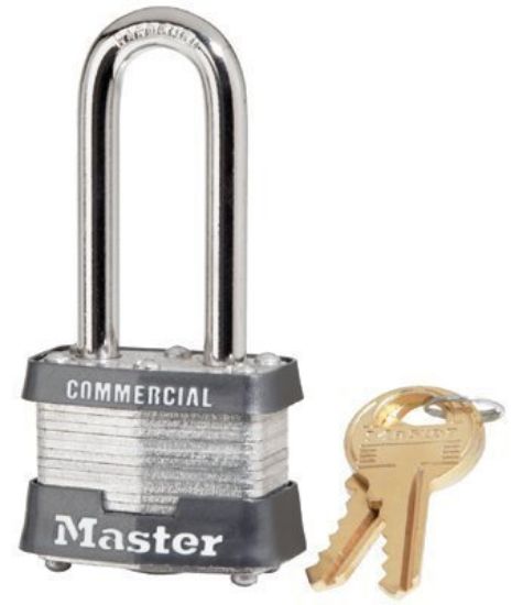 Picture of Master Lock® 4 Pin Tumbler Safety Padlock Keyed Diff. 1-9/16" Part# - 3Dlhcom