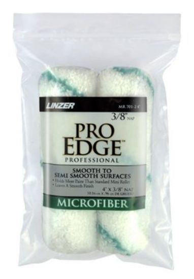 Picture of Linzer 4" X 3/8"  Microfiber Twin Pack Mini Refills Part# - Mr701-2-4