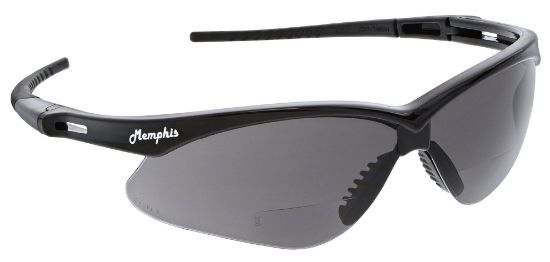 Picture of Mcr Safety Memphis Mp1 Black Frame Gray 2.5 Mag. Part# - Mph25G