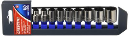 Picture of Crescent® Socket Set9Pc3/8" Drive12Ptmm Part# - Csas5N