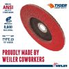 Picture of Weiler® 7" Angled- Phenolic- 40Cer- 7/8" Arbor Part# - 50109