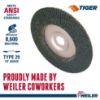 Picture of Weiler® 7" Tiger Disc. Abrasiveflap Disk Angled Alum Part# - 50533