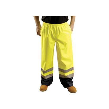 Picture of Occunomix Rainpants 3Mbeadedtape Elastwaist Cle Yel M Part# - Lux-Tenr-Ym