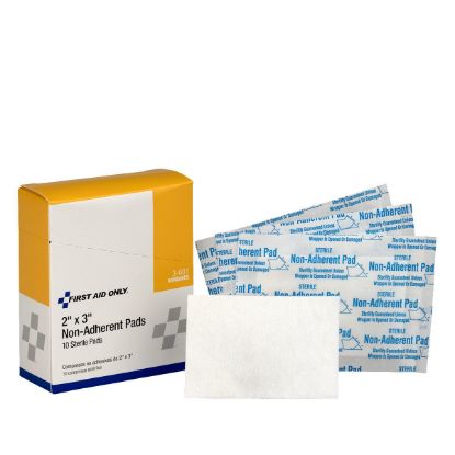 Picture of First Aid Only® 2"X3" Non-Adherent Pads 10/Box Part# - 3-601-001