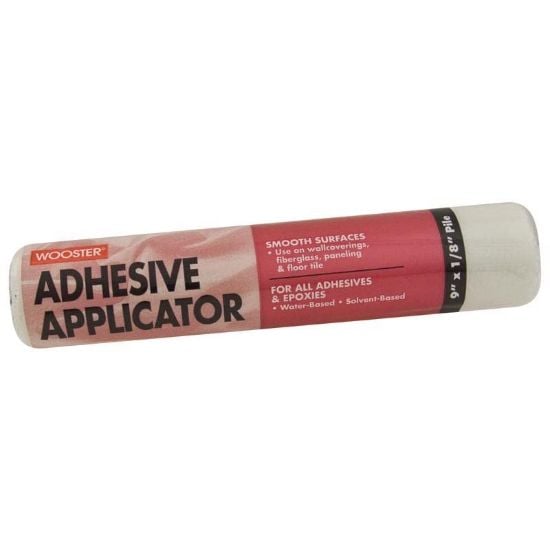 Picture of Wooster 9" Adhesive Applicator 1/8" Nap Roller Cover Part# - 00R2450090