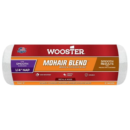 Picture of Wooster 9" Mohair Blend 1/4" Naproller Cover Part# - 00R2070090