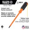 Picture of Klein Tools Insultd Screwdriver #2Phillips Tip 4In Rnd Shank Part# - 6834Ins